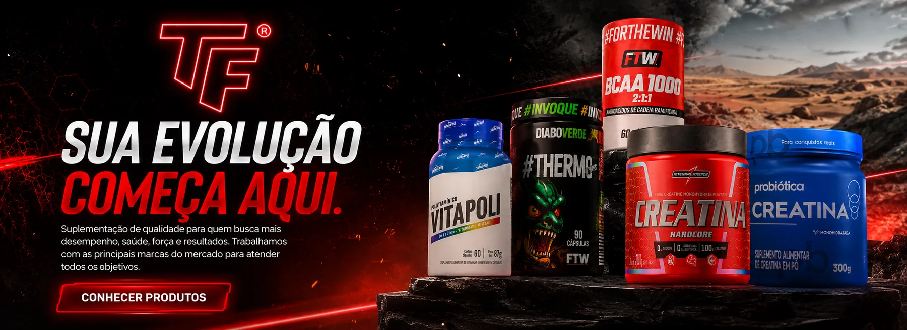 Sua evolução começa aqui | Top Fisio Suplementos
